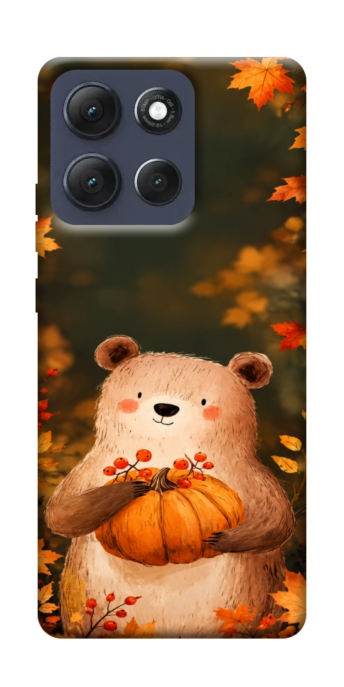 Чехол Осінній ведмежа для Motorola Moto G86 Power