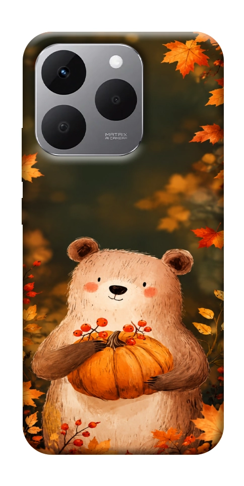 Чехол Осінній ведмежа для Realme 15T
