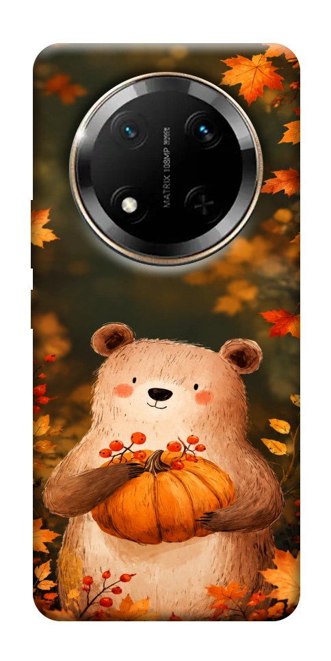 Чехол Осінній ведмежа для Huawei Honor X9c