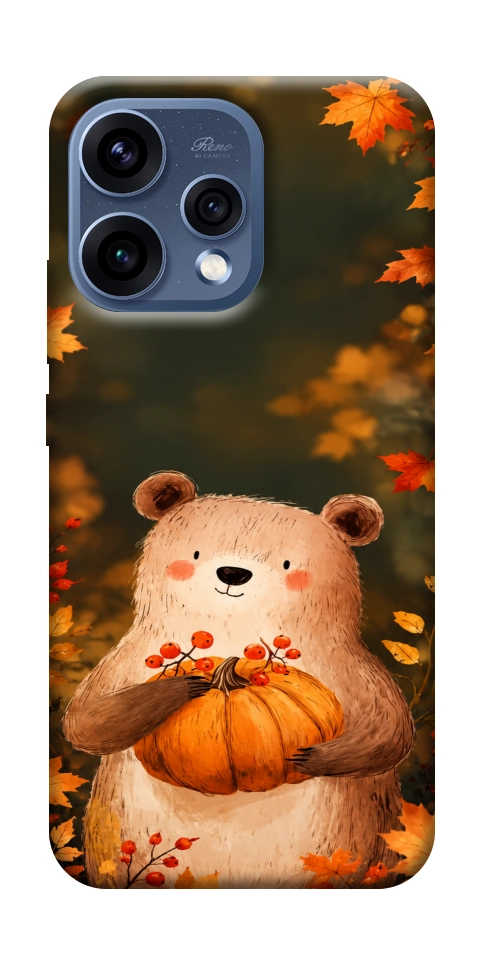 Чохол Осінній ведмежа для Oppo Reno 15