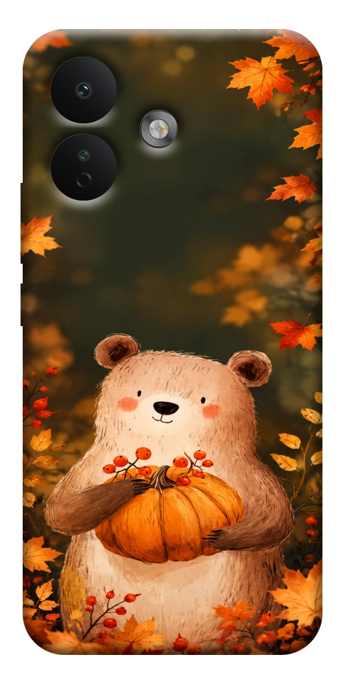 Чехол Осінній ведмежа для Xiaomi Redmi Note 17 Pro