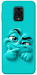 Чохол Бірюзовий-скептик для Xiaomi Redmi Note 9 Pro
