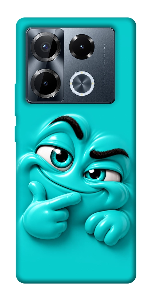 Чохол Бірюзовий-скептик для Infinix Note 40 Pro 4G