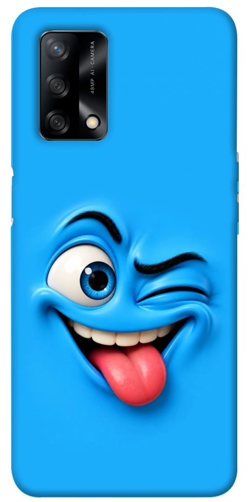 Чохол Блакитний-бешкетник для Oppo A74 4G