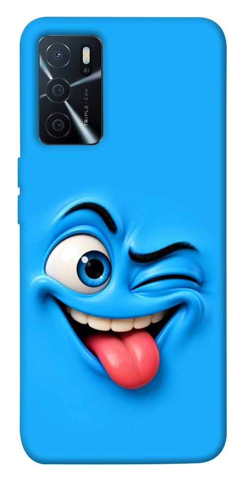 Чохол Блакитний-бешкетник для Oppo A16