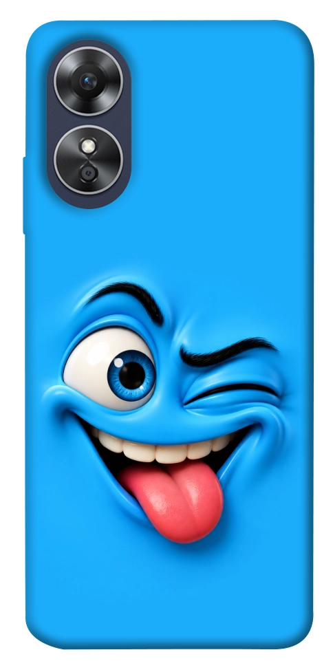 Чохол Блакитний-бешкетник для Oppo A17