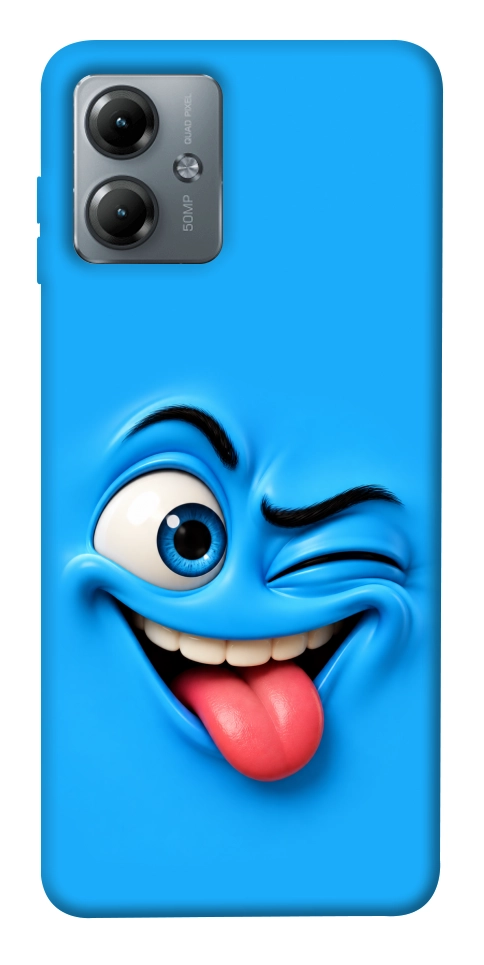 Чохол Блакитний-бешкетник для Motorola Moto G14