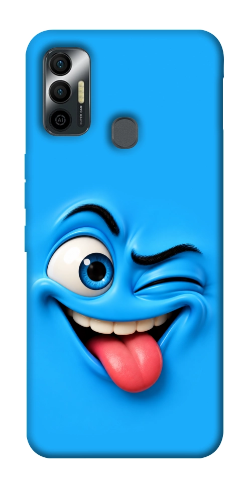 Чохол Блакитний-бешкетник для TECNO Spark 7