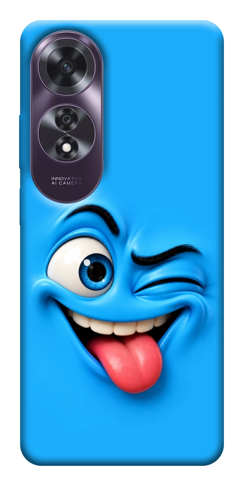 Чохол Блакитний-бешкетник для Oppo A60 4G