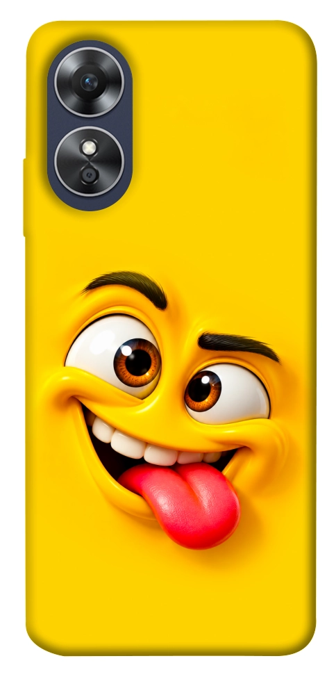 Чохол Жовтий-хитрун для Oppo A17