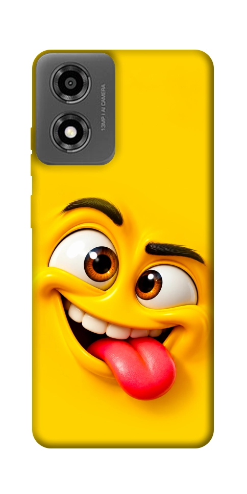 Чохол Жовтий-хитрун для Motorola Moto E14