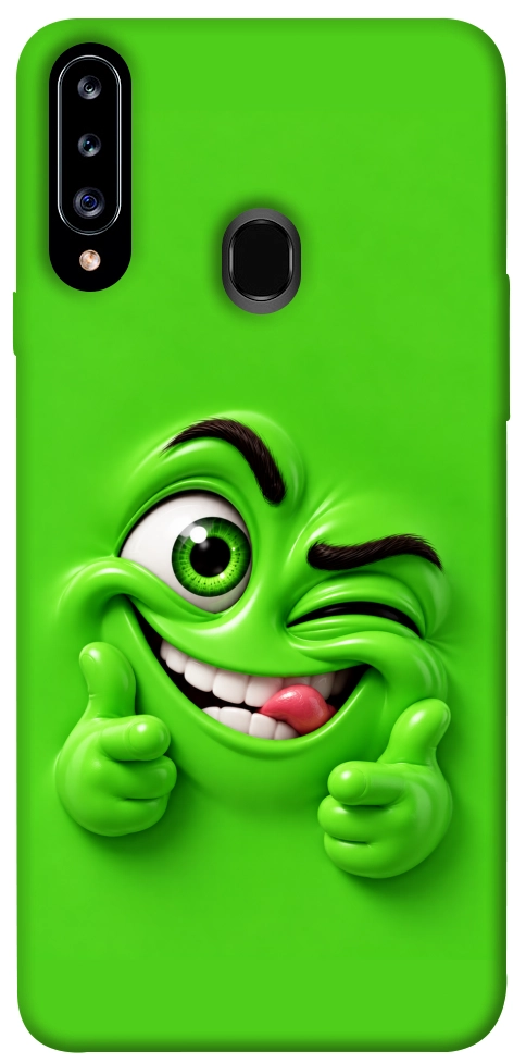 Чехол Зелений-приколіст для Galaxy A20s (2019)