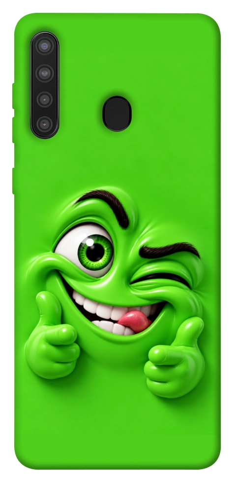 Чехол Зелений-приколіст для Galaxy A21