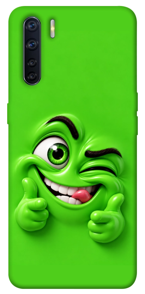 Чохол Зелений-приколіст для Oppo A91