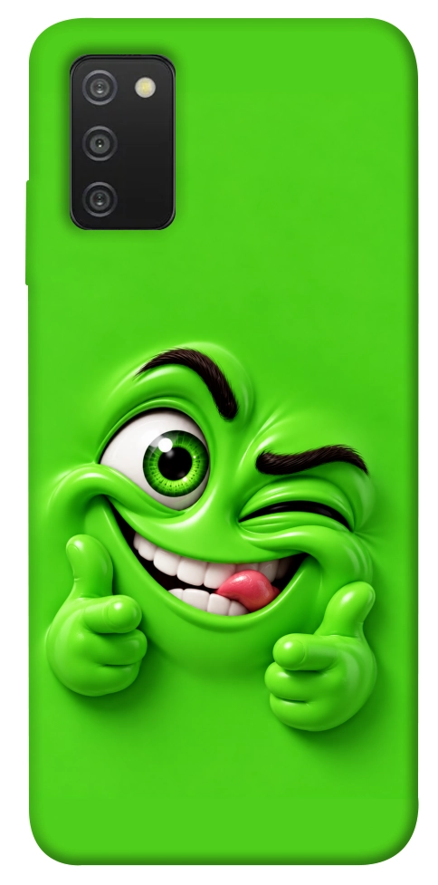 Чехол Зелений-приколіст для Galaxy A03s