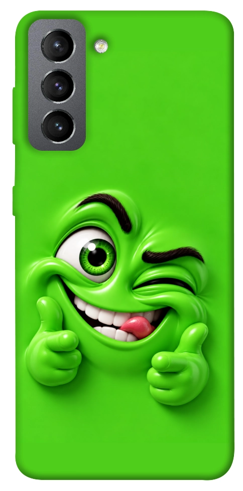 Чохол Зелений-приколіст для Galaxy S21 FE