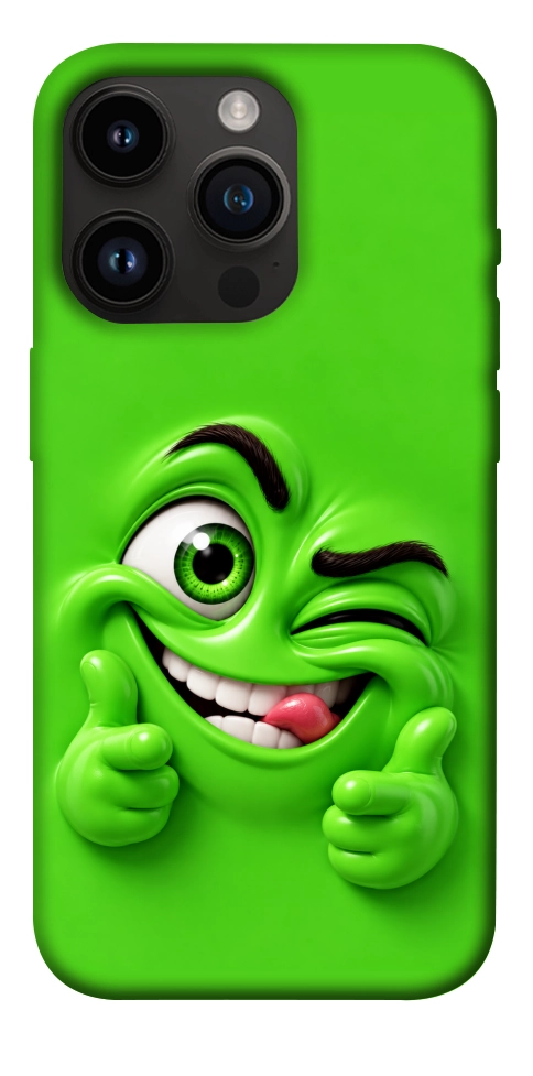 Чехол Зелений-приколіст для iPhone 14 Pro