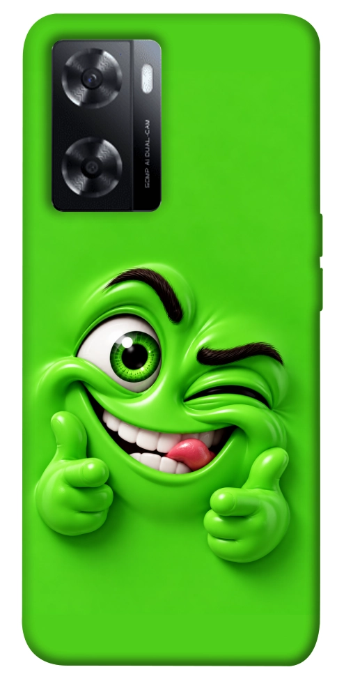 Чехол Зелений-приколіст для Oppo A57s