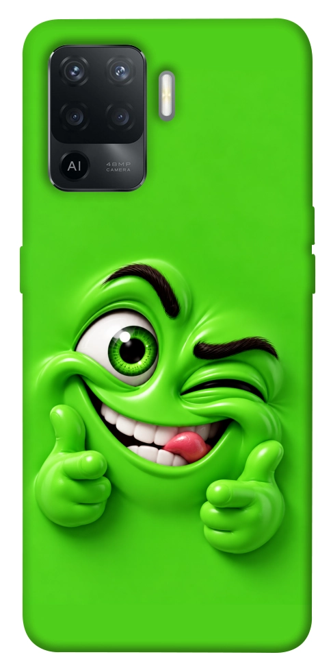 Чехол Зелений-приколіст для Oppo Reno 5 Lite