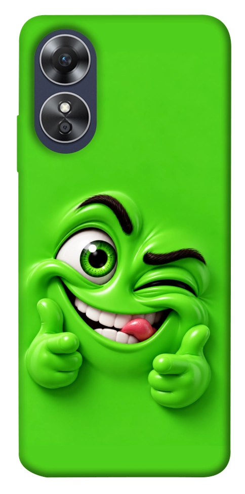Чохол Зелений-приколіст для Oppo A17