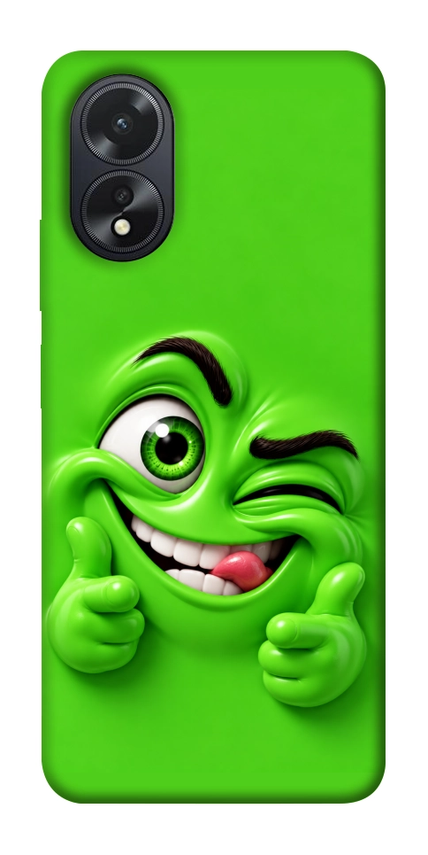 Чехол Зелений-приколіст для Oppo A38