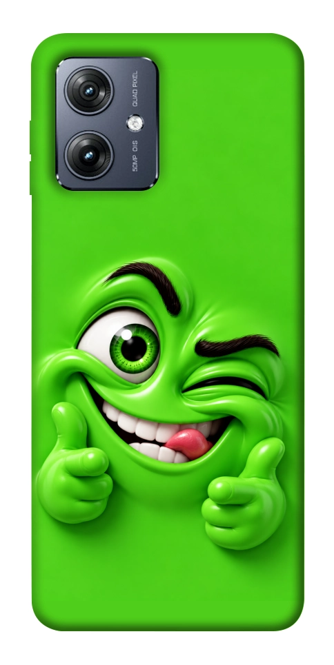 Чохол Зелений-приколіст для Motorola Moto G54