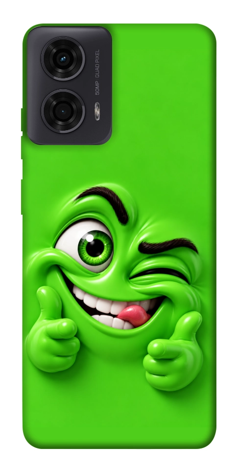 Чехол Зелений-приколіст для Motorola Moto G24
