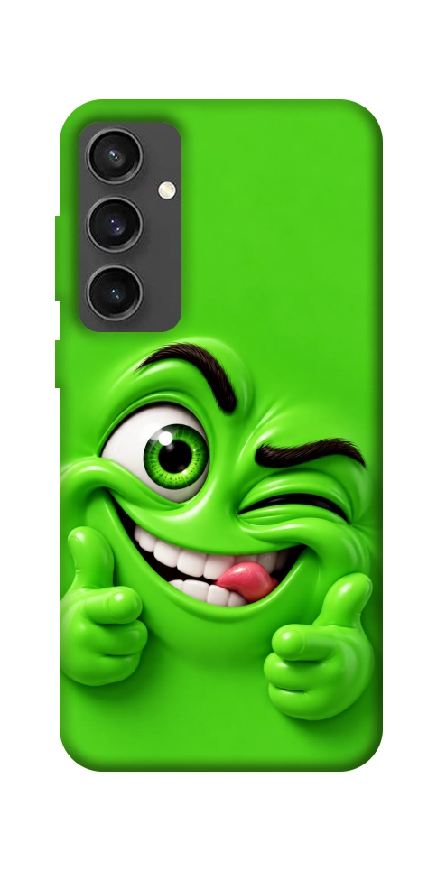 Чохол Зелений-приколіст для Galaxy S24 FE