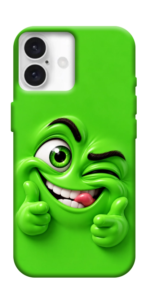Чехол Зелений-приколіст для iPhone 16 Plus
