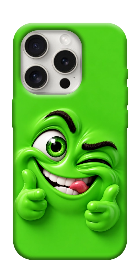 Чохол Зелений-приколіст для iPhone 16 Pro
