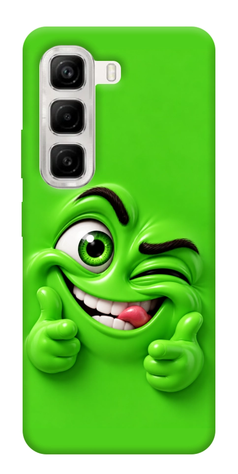Чохол Зелений-приколіст для Infinix Hot 50 4G
