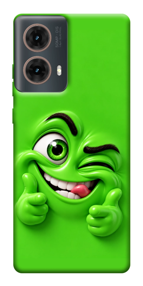 Чохол Зелений-приколіст для Motorola Moto G85