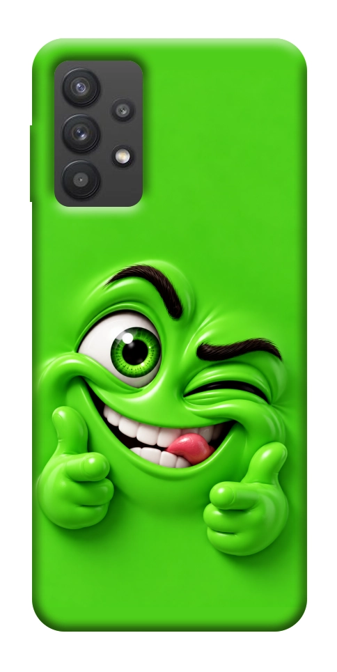 Чехол Зелений-приколіст для Galaxy A32 5G