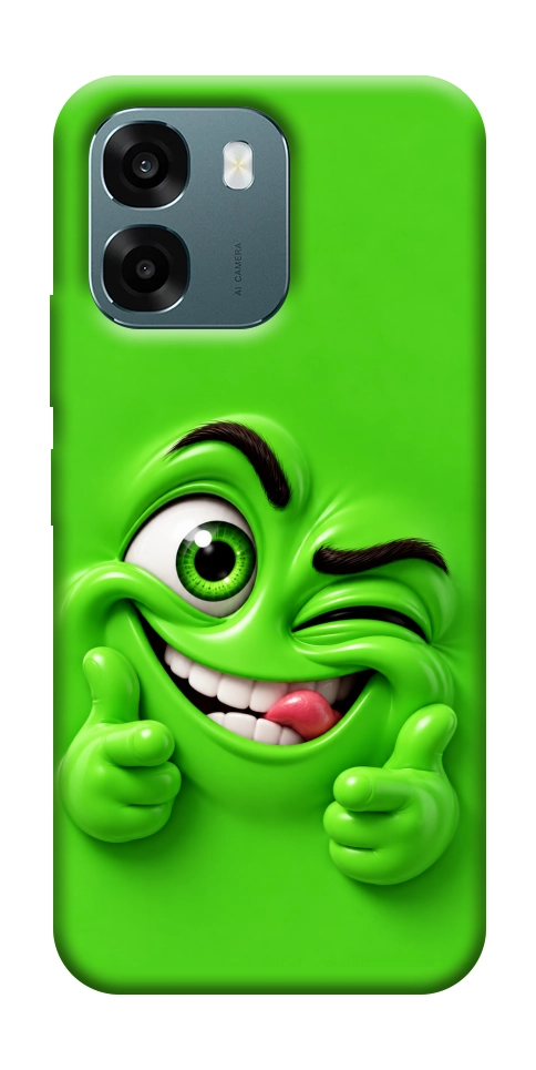 Чехол Зелений-приколіст для Oppo A6