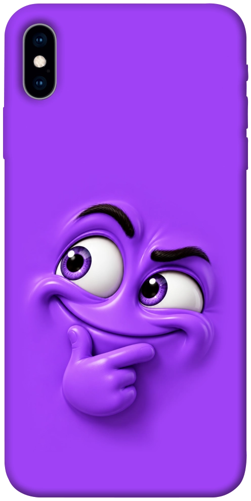 Чехол Фіолетовий-хитрун для iPhone X
