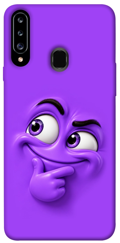 Чехол Фіолетовий-хитрун для Galaxy A20s (2019)