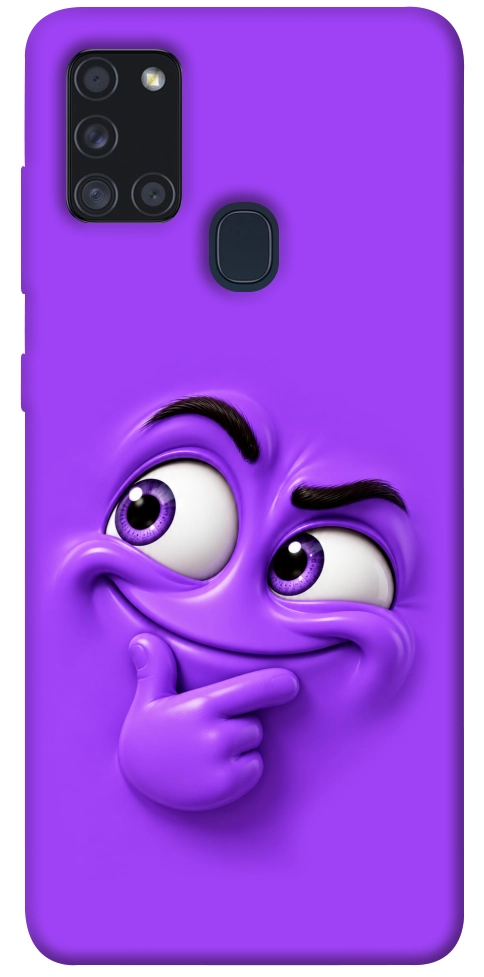 Чехол Фіолетовий-хитрун для Galaxy A21s (2020)