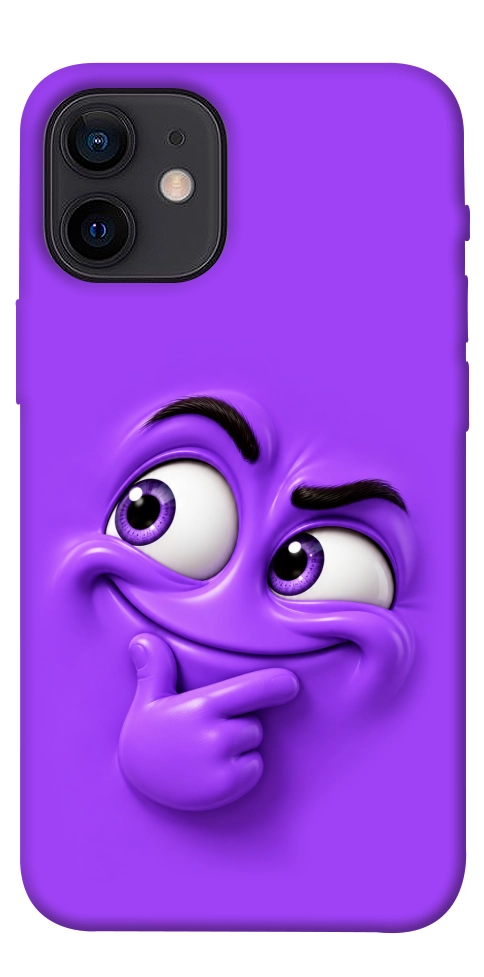 Чохол Фіолетовий-хитрун для iPhone 12 mini