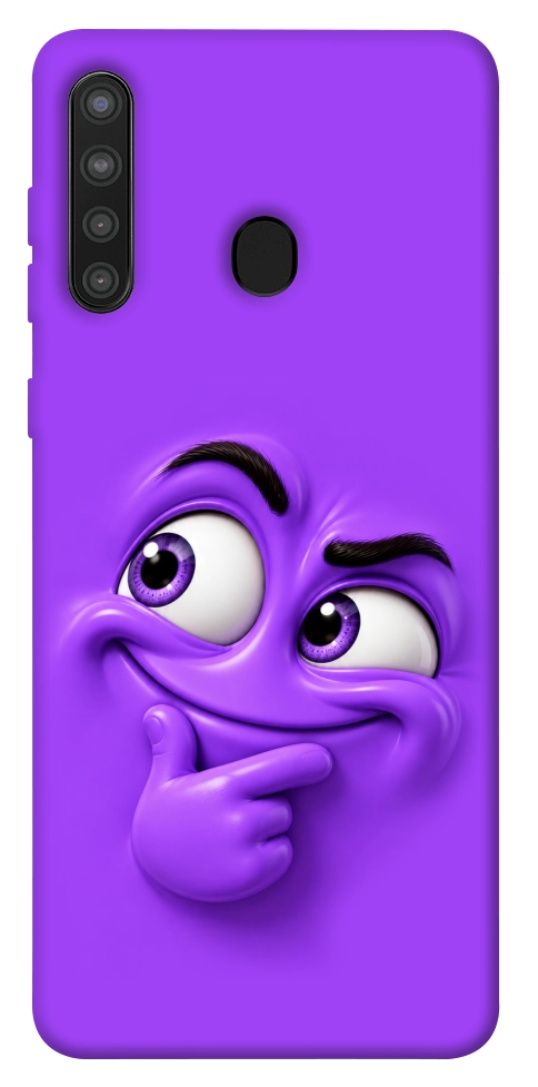 Чехол Фіолетовий-хитрун для Galaxy A21