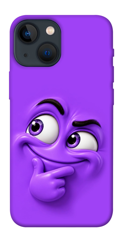 Чехол Фіолетовий-хитрун для iPhone 13 mini