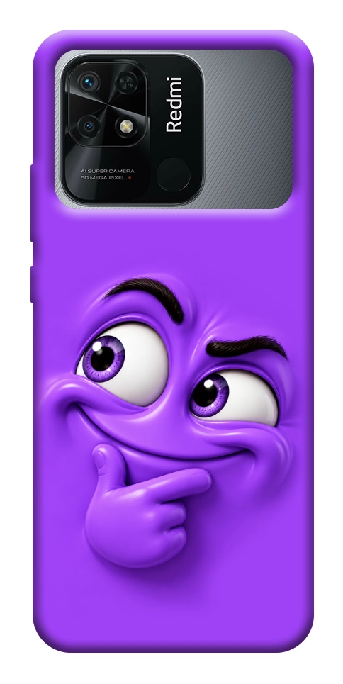 Чехол Фіолетовий-хитрун для Xiaomi Redmi 10C