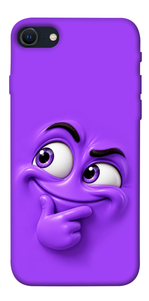 Чехол Фіолетовий-хитрун для iPhone SE (2022)
