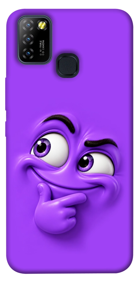 Чохол Фіолетовий-хитрун для Infinix Hot 10 Lite