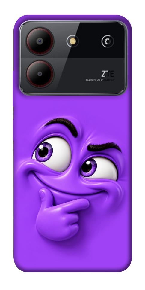 Чохол Фіолетовий-хитрун для ZTE Blade A54 4G