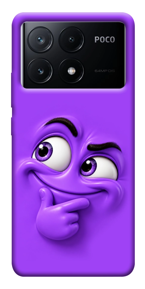 Чохол Фіолетовий-хитрун для Xiaomi Poco X6 Pro
