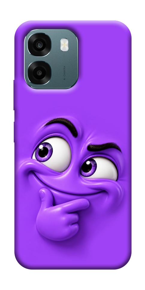 Чехол Фіолетовий-хитрун для Oppo A6