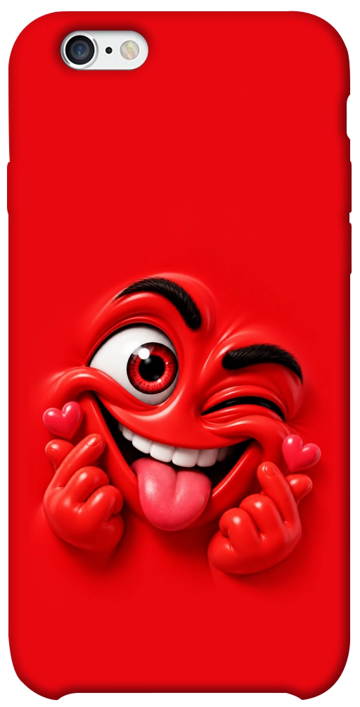 Чехол Червоний-сердцеїд для iPhone 6