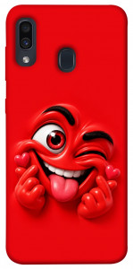 Чехол Червоний-сердцеїд для Samsung Galaxy A30