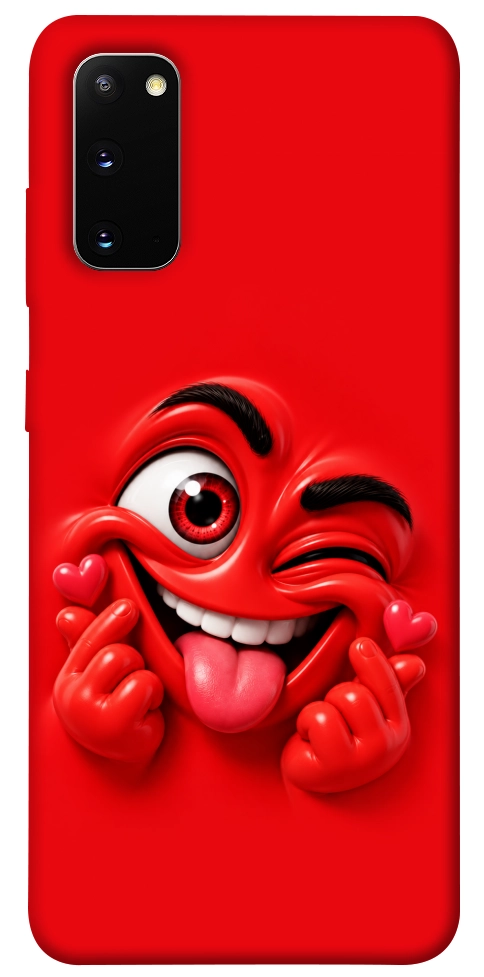 Чохол Червоний-сердцеїд для Galaxy S20 (2020)
