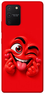 Чохол Червоний-сердцеїд для Galaxy S10 Lite (2020)